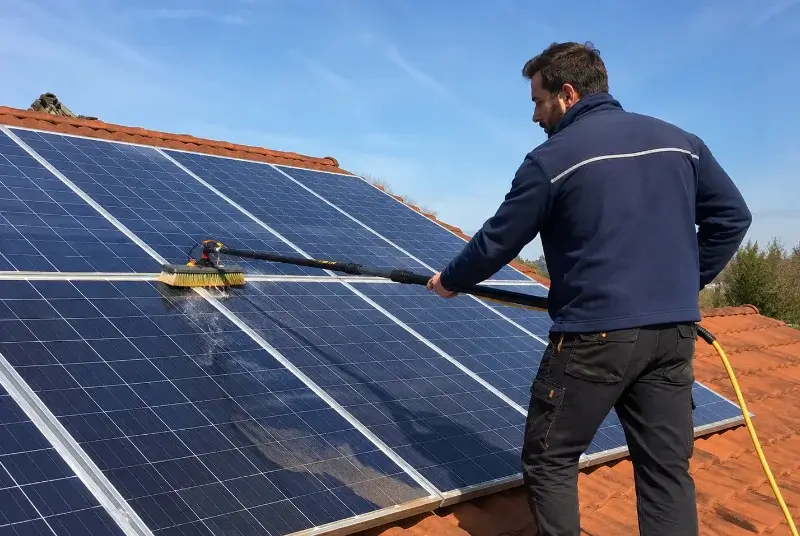 Nettoyage et entretien de panneaux solaires à Chevenoz